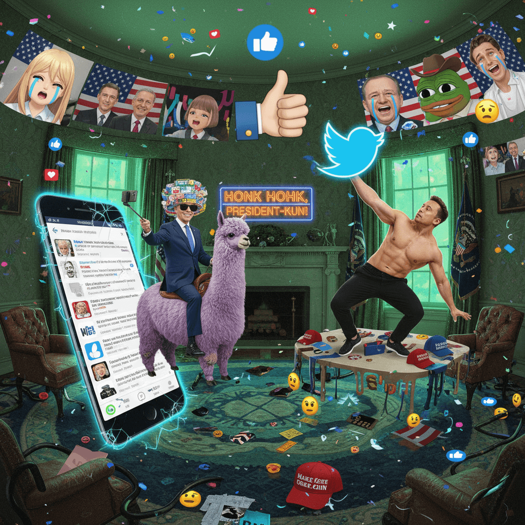 Oval Office meets fever dream meets Twitter fanfic gone horribly right