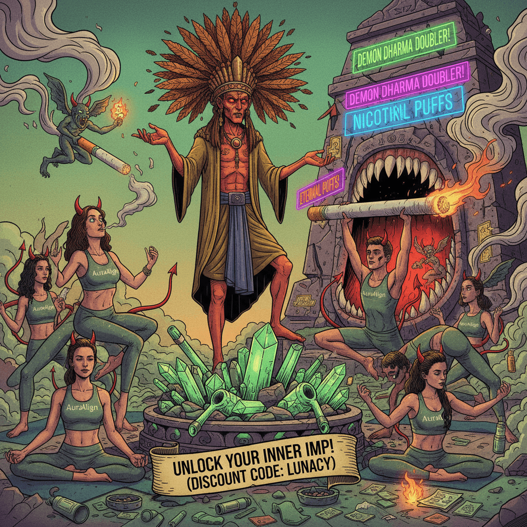 longevity scams meet nicotine spirituality—unlock your inner demon